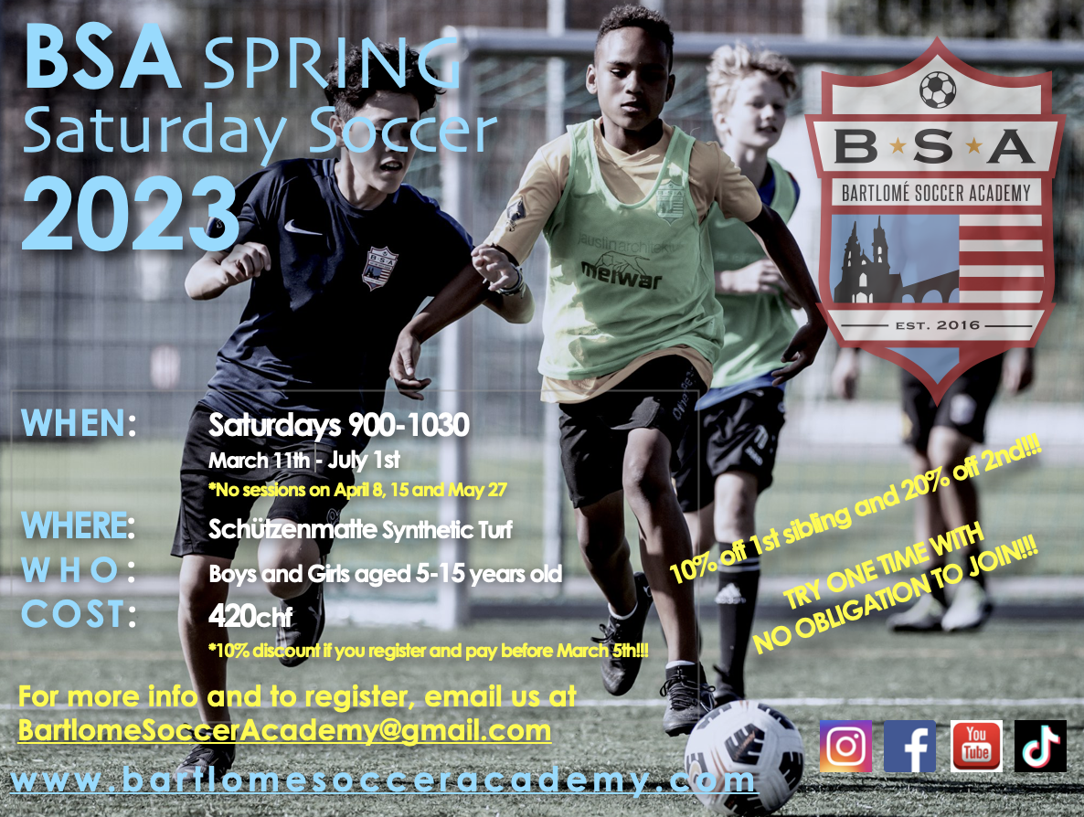 SPRING Saturday Soccer Course 2023